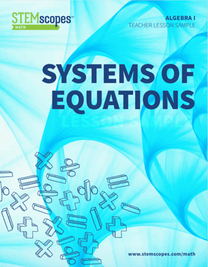 STEMscopes Math Sample Lesson Alg 1