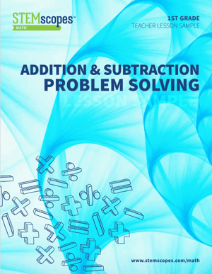 STEMscopes Math Sample Lesson Grade 1